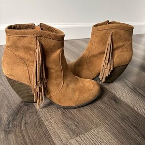 Mossimo Supply Co. Fringe Heeled Boots